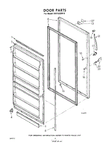 04 - Door parts for Whirlpool Freezer EEV162EW0 / from AppliancePartsPros.com