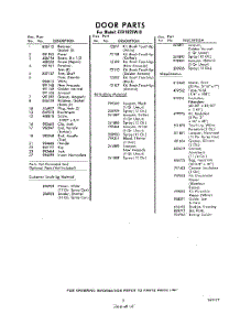 05 - Lit / Optional parts for Whirlpool Freezer EEV162EW0 / from AppliancePartsPros.com