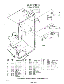 08 - Liner parts for Whirlpool Freezer EEV162EW0 / from AppliancePartsPros.com