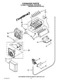 10 - Icemaker Parts parts for Whirlpool Refrigerator ISC23CDEXB01 / from AppliancePartsPros.com