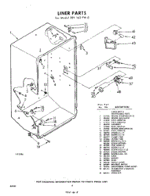 08 - Liner parts for Whirlpool Freezer EEV162FW0 / from AppliancePartsPros.com