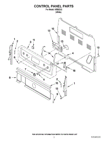 02 - Control Panel Parts parts for Whirlpool Range IVE82302 / from AppliancePartsPros.com
