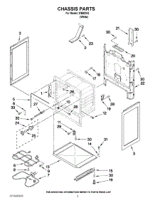 03 - Chassis Parts parts for Whirlpool Range IVE82302 / from AppliancePartsPros.com