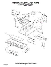 03 - Interior And Ventilation Parts parts for Whirlpool Microwave IMH1205AS0 / from AppliancePartsPros.com