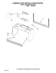 06 - Cabinet And Installation Parts parts for Whirlpool Microwave IMH1205AS0 / from AppliancePartsPros.com