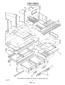 05 - Shelf , Lit / Optional parts for Whirlpool Refrigerator ET18DKXTF03 / from AppliancePartsPros.com