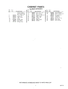 03 - Section parts for Whirlpool Freezer EEV162LW0 / from AppliancePartsPros.com