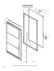 04 - Door parts for Whirlpool Freezer EEV162LW0 / from AppliancePartsPros.com