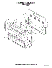 02 - Control Panel Parts parts for Whirlpool Range IVE82303 / from AppliancePartsPros.com
