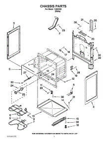 03 - Chassis Parts parts for Whirlpool Range IVE82303 / from AppliancePartsPros.com