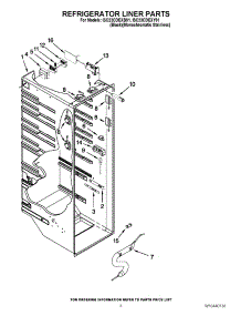 02 - Refrigerator Liner Parts parts for Whirlpool Refrigerator ISC23CDEXY01 / from AppliancePartsPros.com