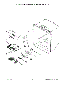 04 - Refrigerator Liner Parts parts for Whirlpool Refrigerator ITB19440Q03 / from AppliancePartsPros.com