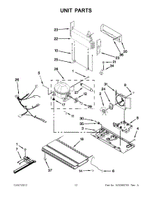 06 - Unit Parts parts for Whirlpool Refrigerator ITB19440Q03 / from AppliancePartsPros.com