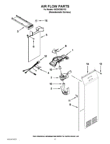 11 - Air Flow Parts parts for Whirlpool Refrigerator ISC23CDEXY02 / from AppliancePartsPros.com