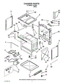 03 - Chassis Parts parts for Whirlpool Range IVP33801 / from AppliancePartsPros.com