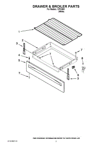 04 - Drawer & Broiler Parts parts for Whirlpool Range IVP33801 / from AppliancePartsPros.com