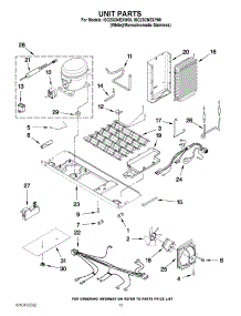 09 - Unit Parts parts for Whirlpool Refrigerator ISC23CNEXW00 / from AppliancePartsPros.com