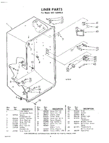 08 - Liner parts for Whirlpool Freezer EEV163FW0 / from AppliancePartsPros.com