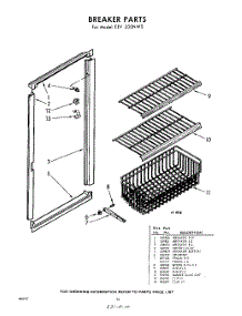 10 - Breaker parts for Whirlpool Freezer EEV200NW0 / from AppliancePartsPros.com