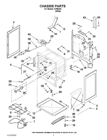 03 - Chassis Parts parts for Whirlpool Range IVP85802 / from AppliancePartsPros.com