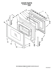 05 - Door Parts parts for Whirlpool Range IVP85802 / from AppliancePartsPros.com