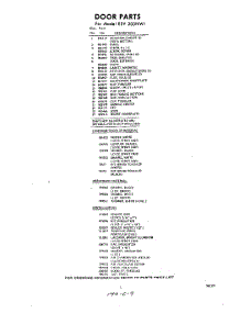 05 - Lit / Optional parts for Whirlpool Freezer EEV200NW1 / from AppliancePartsPros.com
