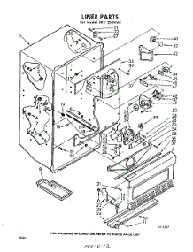 08 - Liner parts for Whirlpool Freezer EEV200NW1 / from AppliancePartsPros.com