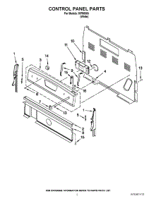 02 - Control Panel Parts parts for Whirlpool Range IVP85803 / from AppliancePartsPros.com