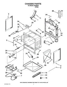 03 - Chassis Parts parts for Whirlpool Range IVP85803 / from AppliancePartsPros.com