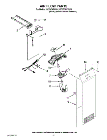 11 - Air Flow Parts parts for Whirlpool Refrigerator ISC23CNEXY01 / from AppliancePartsPros.com