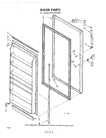 06 - Door parts for Whirlpool Freezer EEV201EW0 / from AppliancePartsPros.com