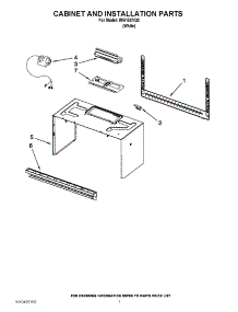 06 - Cabinet And Installation Parts parts for Whirlpool Microwave IMH15XVQ3 / from AppliancePartsPros.com