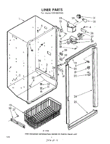 04 - Liner parts for Whirlpool Freezer EEV201FW0 / from AppliancePartsPros.com