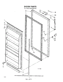 06 - Door parts for Whirlpool Freezer EEV201FW0 / from AppliancePartsPros.com