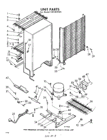 08 - Unit parts for Whirlpool Freezer EEV201FW0 / from AppliancePartsPros.com