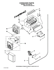 10 - Icemaker Parts parts for Whirlpool Refrigerator ISC23CNEXY02 / from AppliancePartsPros.com