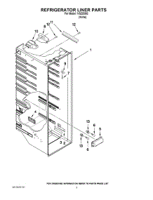 02 - Refrigerator Liner Parts parts for Whirlpool Refrigerator IVS225302 / from AppliancePartsPros.com