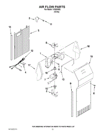 08 - Air Flow Parts parts for Whirlpool Refrigerator IVS225302 / from AppliancePartsPros.com