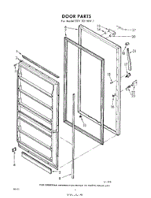 04 - Door parts for Whirlpool Freezer EEV201NW1 / from AppliancePartsPros.com