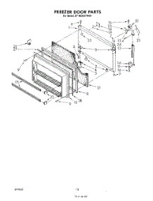 08 - Freezer Door parts for Whirlpool Refrigerator ET18DKXTN00 / from AppliancePartsPros.com