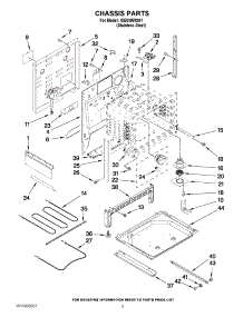 03 - Chassis Parts parts for Whirlpool Range ISE630WS01 / from AppliancePartsPros.com