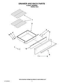 04 - Drawer & Broiler Parts parts for Whirlpool Range ISE630WS01 / from AppliancePartsPros.com
