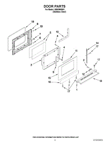 05 - Door Parts parts for Whirlpool Range ISE630WS01 / from AppliancePartsPros.com