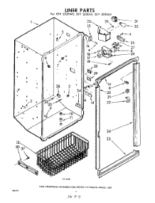 04 - Liner parts for Whirlpool Freezer EEV202EA0 / from AppliancePartsPros.com
