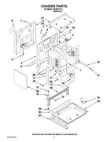 02 - Chassis Parts parts for Whirlpool Range ISG650VS13 / from AppliancePartsPros.com