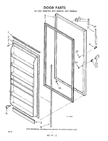 06 - Door parts for Whirlpool Freezer EEV202EY0 / from AppliancePartsPros.com