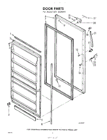 04 - Door parts for Whirlpool Freezer EEV202NW1 / from AppliancePartsPros.com