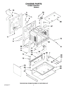 02 - Chassis Parts parts for Whirlpool Range ISG650WS01 / from AppliancePartsPros.com