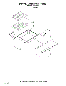 04 - Drawer And Rack Parts parts for Whirlpool Range ISG650WS01 / from AppliancePartsPros.com