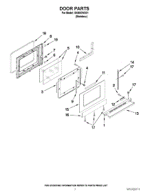 05 - Door Parts parts for Whirlpool Range ISG650WS01 / from AppliancePartsPros.com
